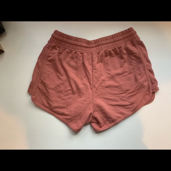 pink mini sweat-shorts - Picture 2 of 2